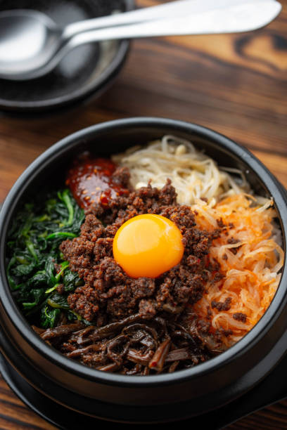istock korean famouse hot stone bowl bibimbap 1205125192