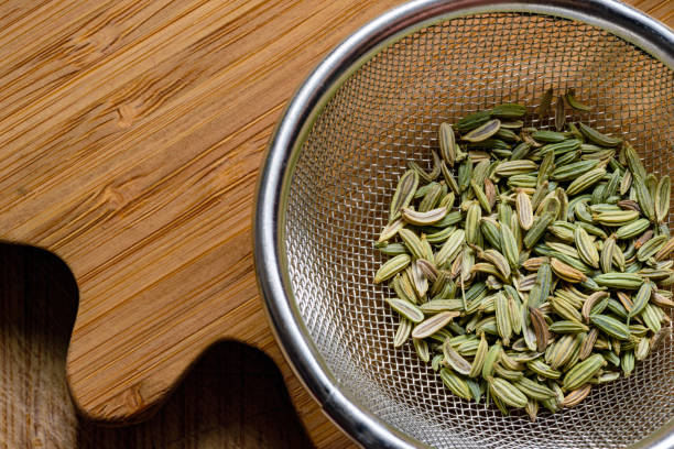 istock fennel seeds inside sieve ready to be brewed for healthy drink 1205126093