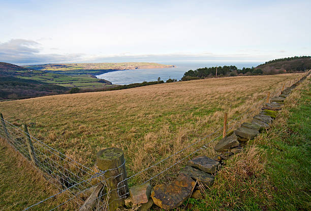 istock View over meadows to the coast 120512673