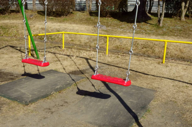 istock Park swing for children 1205154325