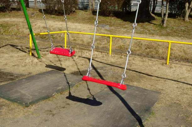 istock Park swing for children 1205154345