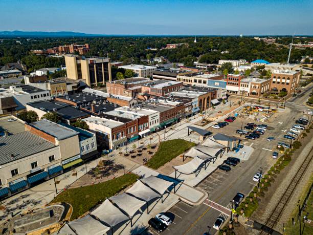 istock Aerial of Downtown Hickory NC 1205156199