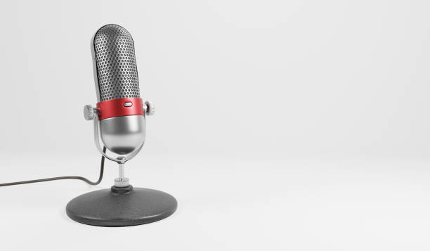 istock Old fashion retro microphone 1205170765