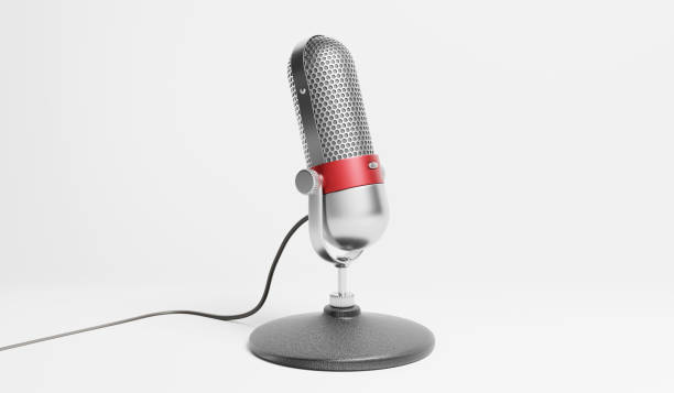 istock Old fashion retro microphone 1205170826