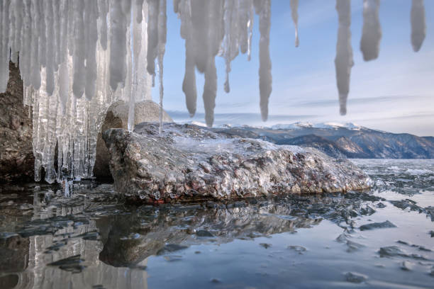 istock icicles lake ice water mountains winter 1205174641