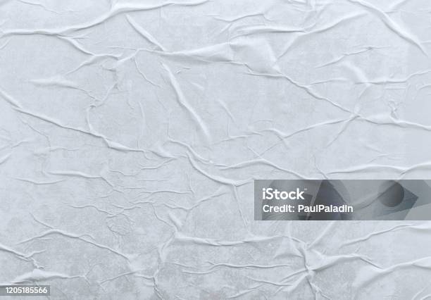 Wet Glued Paper Texture Or Background Stock Photo - Download Image Now - Paper, Wet, Textured