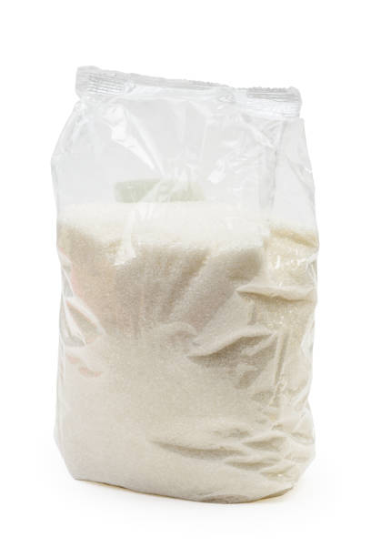 istock Transparent plastic package of sugar isolated 1205185592