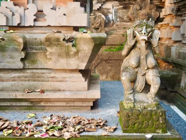 istock Colourful Temple Offerings in Ubud Bali 1205192240