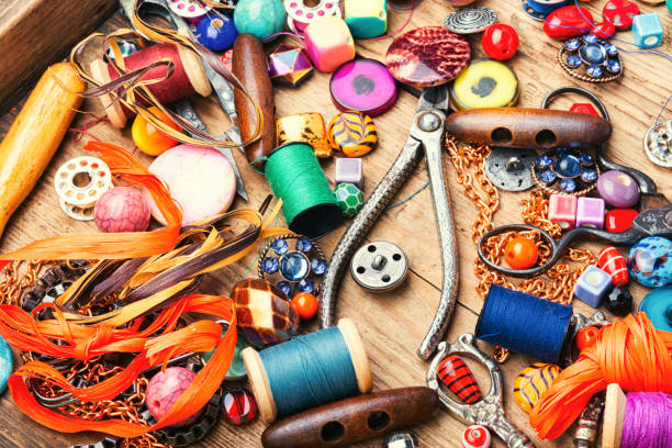 istock Large set of beads for creativity 1205197288