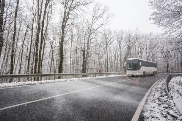 istock snowy road at wintertime 1205200245
