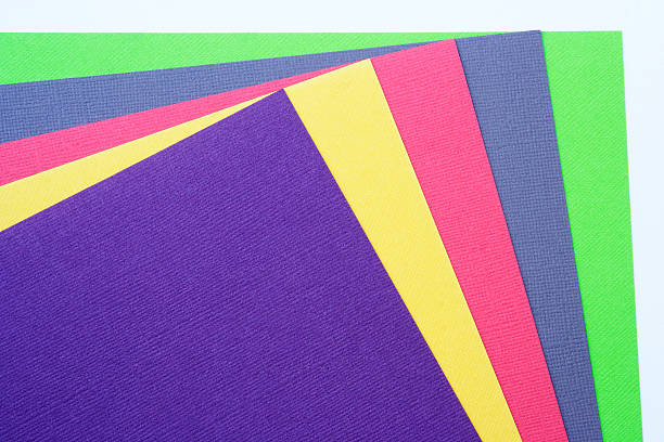 Color brillante pedazos de papel de - foto de stock