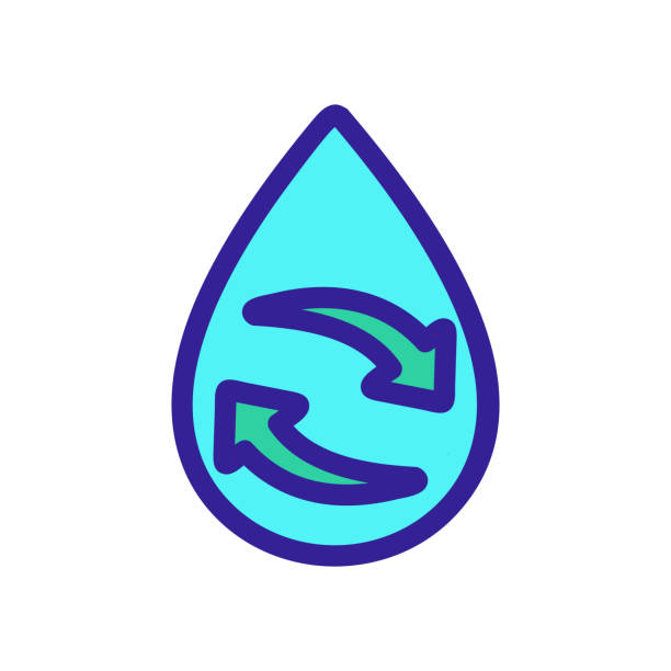 ilustraciones, imágenes clip art, dibujos animados e iconos de stock de vector de icono de agua purificada. ilustración de símbolo de contorno aislado - dehumidify