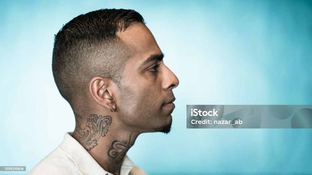Portrait Of Indian Man Stock Photo - Download Image Now - Human Face, Tattoo,  Men - iStock
