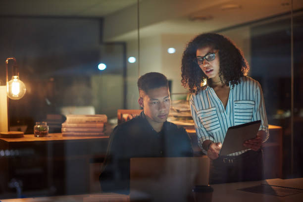 istock On the late shift and things are looking productive 1205212414