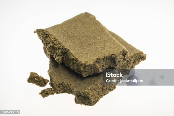 Medical Marijuana Moroccan Hash Cannabis Pollen Hashish Closeup In Morocco Stock Photo - Download Image Now