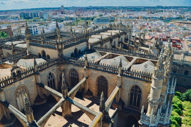 sevilla, spanien - seville water spain european culture stock-fotos und bilder