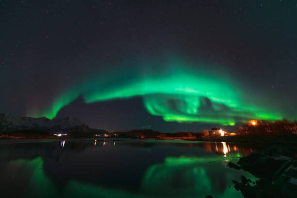 istock Northern Lights, Aurora Borealis over Northern Norway during winter 1205221335