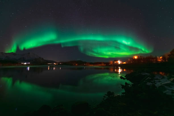 istock Northern Lights, Aurora Borealis over Northern Norway during winter 1205221375
