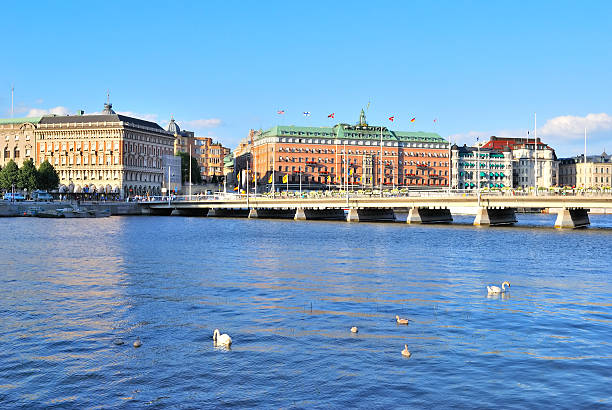 Central part of Stockholm  strommen stock pictures, royalty-free photos & images