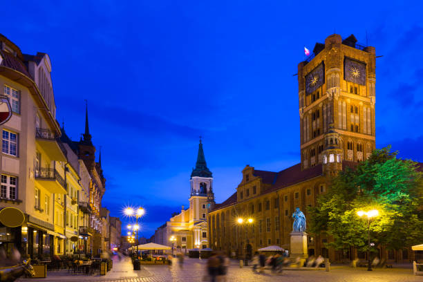 istock Torun Town Hall and statue of Copernicus 1205227996