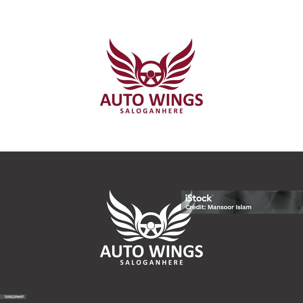 Auto Wings Logo In Vector Stock Illustration - Download Image Now - Arm ...