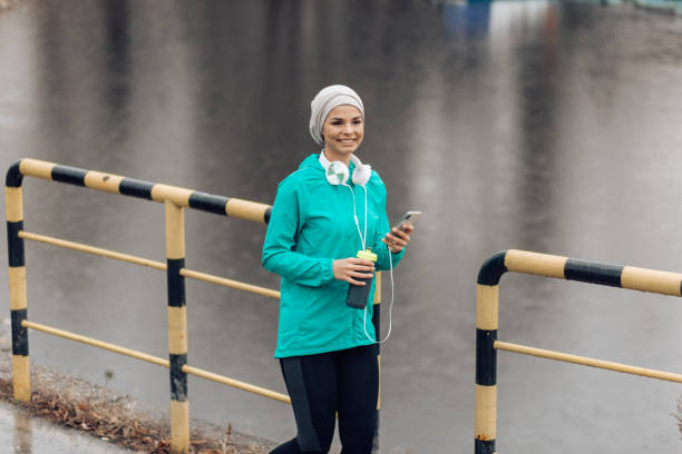 istock Fit woman enjoying in sport 1205233583