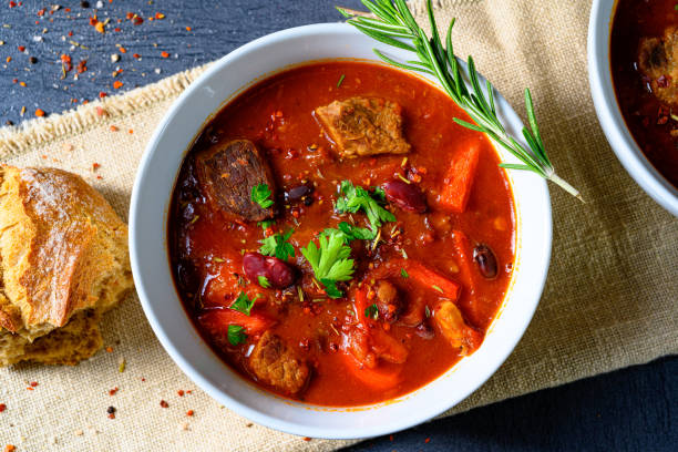 istock Spicy Mexican style beef with beans 1205235860