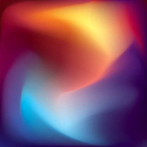 istock Abstract colorful blur background, northern lights. Color waves art wallpaper. Modern vector pattern 1205235893