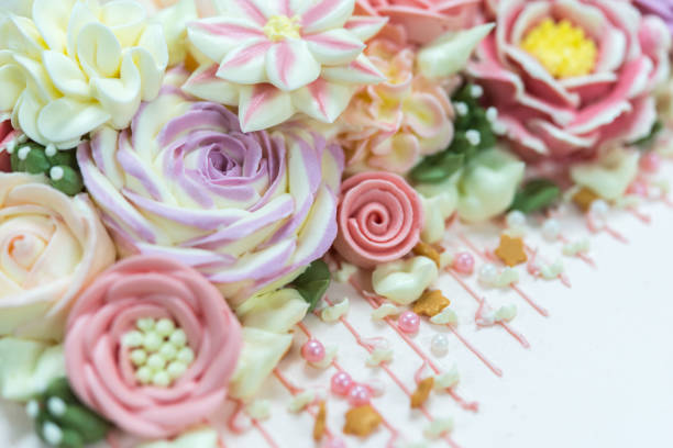 Cake cream is sweet dessert for celebration party
