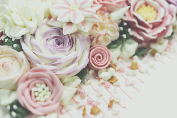 Cake cream is sweet dessert for celebration party