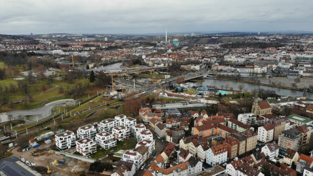 istock Stuttgart by night and Villa Berg from above 1205237447