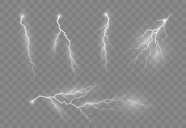 ilustraciones, imágenes clip art, dibujos animados e iconos de stock de relámpago eléctrico, trueno. - storm cloud thunderstorm storm cloud