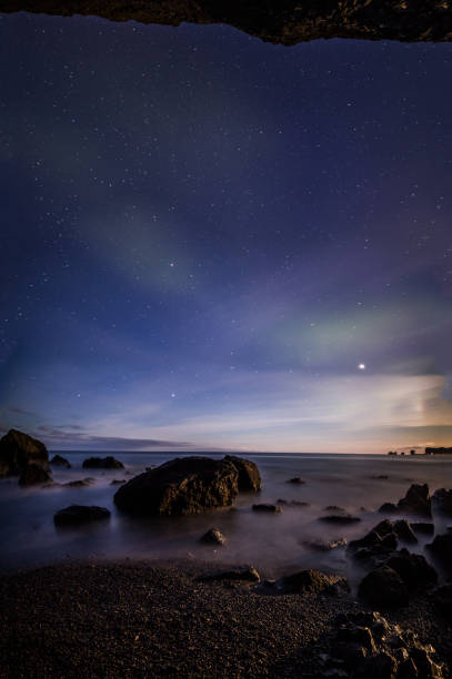istock Vik Rock formation at Reynisfjara beach in Iceland 1205248199