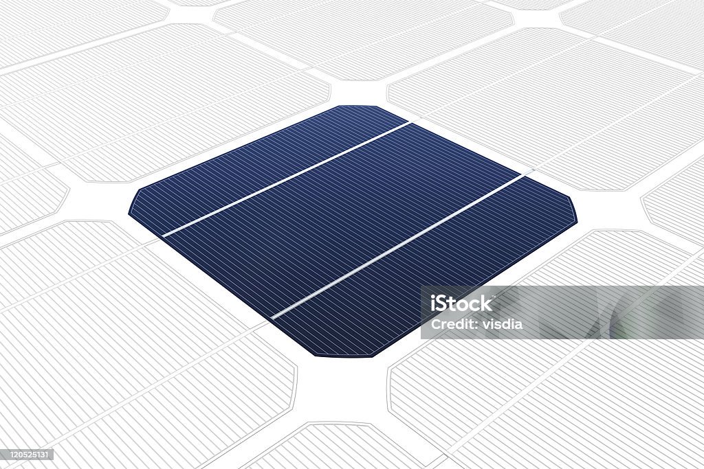 모노-결정질 태양 전지 대해 그림이요 - 로열티 프리 태양 에너지 스톡 사진