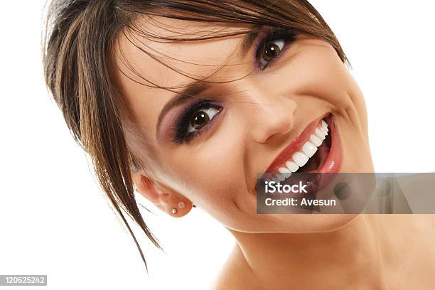 Happy Smiling Woman Stock Photo - Download Image Now - 20-29 Years, Adult, Adults Only