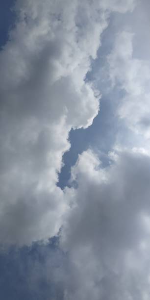 Blue Sky with clouds and sun