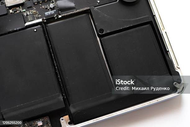 Battery Inside Computer Inside The Mobile Laptop Computer With Liion Battery Rechargable Device ...