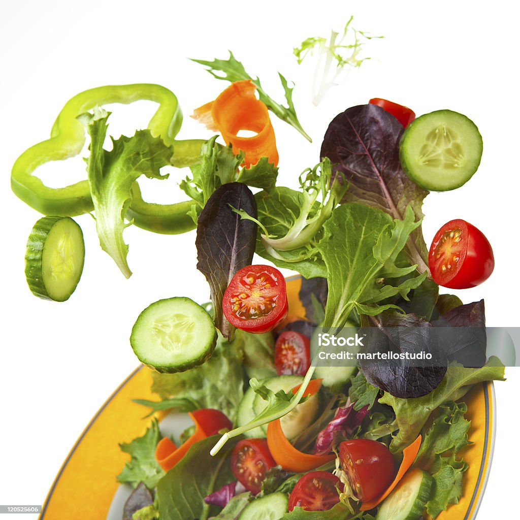 Salada mista crocante - Foto de stock de Alface royalty-free