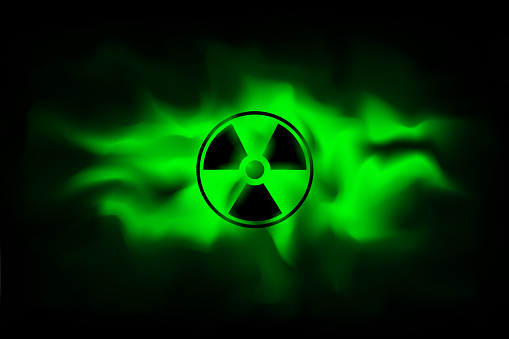 Radiation Sign On Background Of Polluted Green Fogthe Spread Radioactive  Contamination Nuclear Weapons Dangerous Haze Poisoned Vector Illustration  Stock Illustration - Download Image Now - iStock