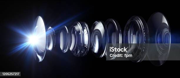 Optical Lens System Stock Photo - Download Image Now - Lens - Optical Instrument, Laser, Medical Laser