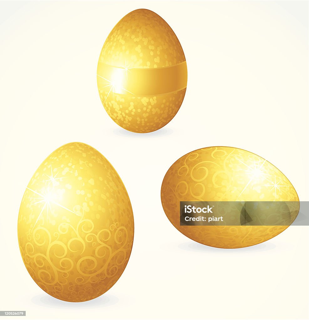 Ovos de ouro - Vetor de Decoração royalty-free