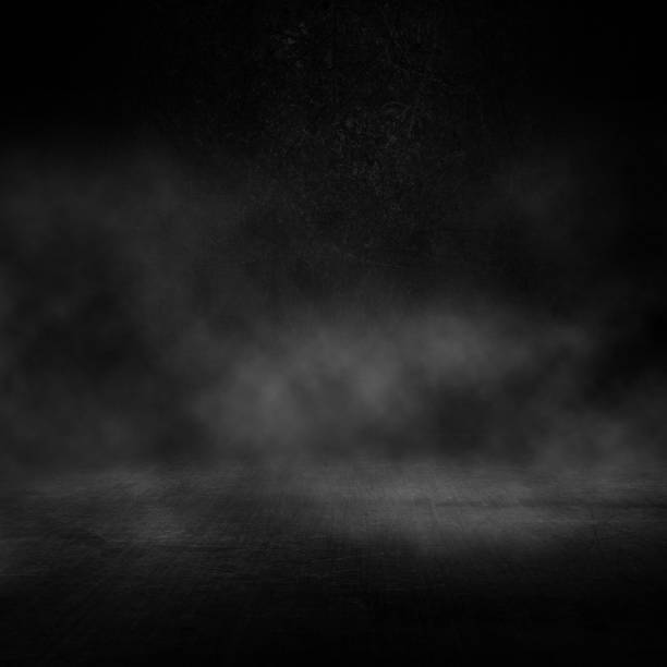 istock 3D grunge dark interior with smoky atmosphere 1205274401