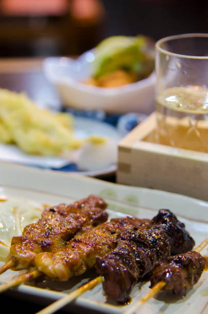 istock Yakitori and Japanese sake 1205279614