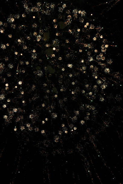 istock Colorful fireworks on the black sky background. Independence Day Fourth of July. 1205279727