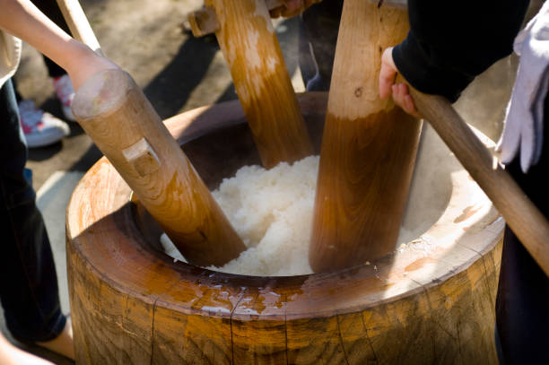 istock Preparation of Mochitsuki New Year 1205279855