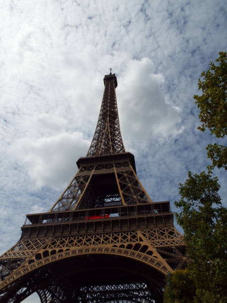 istock The Eiffel tower standing out above the Paris skyline 1205280910