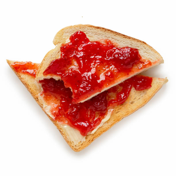 istock Toast with butter and jam. 1205282053