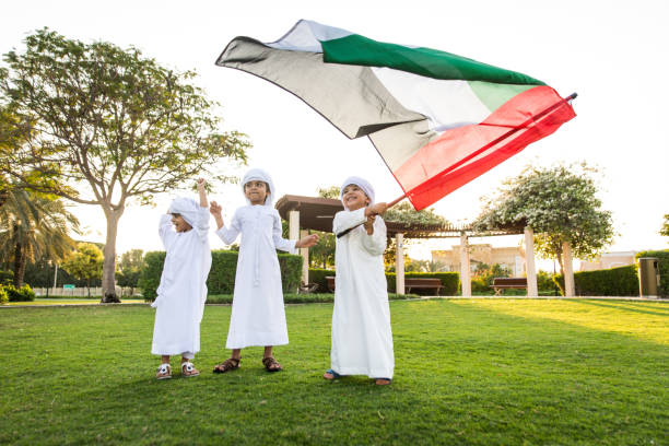 istock Group of middle eastern kids in Dubai 1205282519
