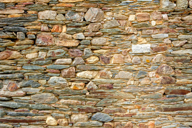 istock Old house wall in Saint-Aignan in Brittany 1205289182
