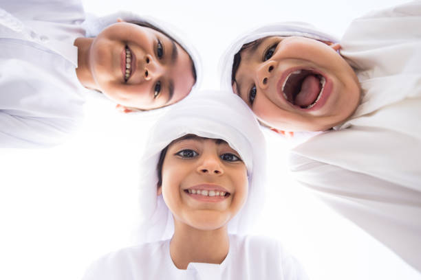 istock Group of middle eastern kids in Dubai 1205290733